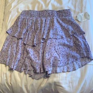 Altar’d State Purple Ruffle Skirt